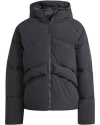adidas - Big Baffle Water Resistant Duck Down Long Sleeve Down Jacket - Lyst