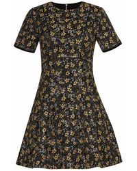 Ted Baker Synthetic Bernica Floral Jacquard Dress - Lyst