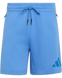 adidas - Z.N.E. Fleece Jogger Shorts - Lyst