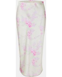 LoveShackFancy - Castle A-Line Lace Midi Skirt - Lyst