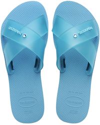 Havaianas - Aqua Jelly Flip Flops - Lyst