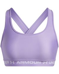 Under Armour - Crossbodyack Medium Impact Sports Bra - Lyst
