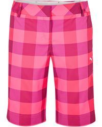 PUMA - (14) Golf Plaid Tech Short - Lyst