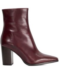 Dune - Patent Ankle Heeled Boots - Lyst