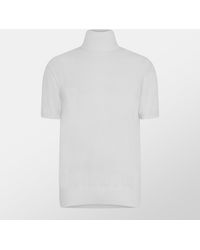 Dolce & Gabbana - Short Sleeve Turtleneck Knitted Top - Lyst