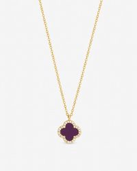 Jon Richard - Plated And Clover Pendant Necklace - Lyst