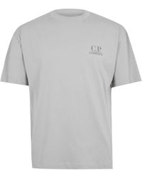 C.P. Company - Double Logo Tee - Lyst