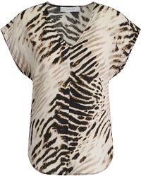 DKNY - Short Sleeve Blouse - Lyst