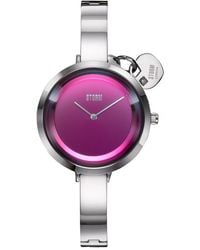Storm - Mera Silver Lazer Purple Stainless Steel Watch - Lyst