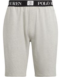 Polo Ralph Lauren - Puck Logo Jersey Jogger Shorts - Lyst