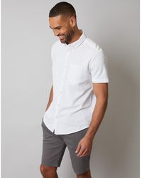 Threadbare - Majestic Short-Sleeve Plain Shirt - Lyst