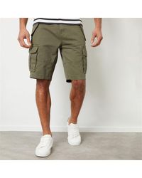 Threadbare - Cotton Twill Utility Cargo Shorts - Lyst