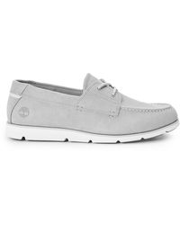 Timberland - Grafton Bay Lace Up Dark Boat Shoes - Lyst