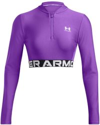 Under Armour - Heatgear Long-Sleeve Performance Gym Top - Lyst