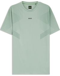 BOSS - Performance Gym Top With Logo Detail (Ts Active) - Lyst