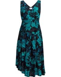 Gina Bacconi - Beth Floral Midi A-Line Dress - Lyst