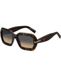 BOSS - Rectangular Round Sunglasses - Lyst