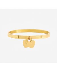 Jon Richard - Waterproof Heart Charm Engraveable Bangle - Lyst
