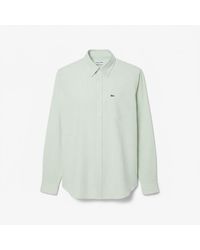 Lacoste - Regular-Fit Striped Oxford Shirt - Lyst