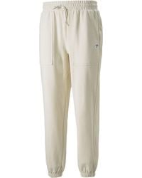 PUMA - Fleeced Jogging Bottoms - Lyst