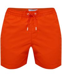 Calvin Klein - Medium Tape Swim Shorts - Lyst