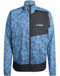 adidas - Trail Wind Wind-Resistant Performance Running Jacket - Lyst