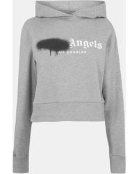 Palm Angels - Over The Head Cropped Hoodie - Lyst
