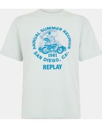 Replay - Moto Tricks T-Shirt - Lyst