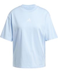 adidas - Essentials 3 Stripe T-Shirt - Lyst