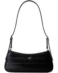 Calvin Klein - Ck L Croc S Shd Bag Ld64 - Lyst
