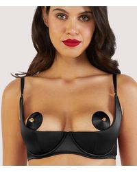 Playful Promises - Etta Satin Quarter Cup Bra - Lyst