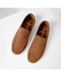 Threadbare - Faux Suede Slip On Loafers - Lyst