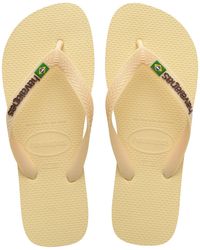 Havaianas - Brasil Logo Flip Flops - Lyst