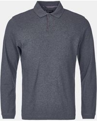 Barbour - Essentials Long Sleeve Polo Shirt - Lyst