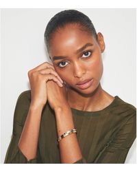 Tory Burch - Miller Cuff Double-T Logo Bangle - Lyst