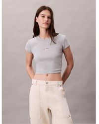 Calvin Klein - Baby Tee - Lyst