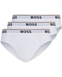 BOSS - Boss 3 Pack Cotton Briefs - Lyst