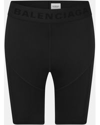 Balenciaga - Jersey Fleece Jogger Shorts - Lyst