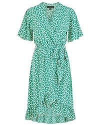 Mela London - Ditsy Floral Frill Wrap Dress - Lyst