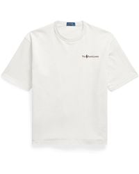 Polo Ralph Lauren - Back Logo Cotton Short-Sleeve Crew-Neck Oversized T-Shirt - Lyst