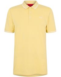 HUGO - Short Sleeve Polo Shirt - Lyst