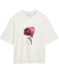 Ted Baker - Floral Graphic Soft Touch Fitted T-Shirt - Lyst