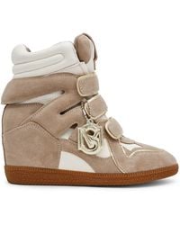 Steve Madden - Mavis Suede Wedge Trainers - Lyst