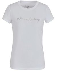 Armani Exchange - Diamante Signature T Shirt - Lyst