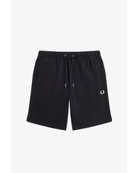 Fred Perry - Fleece Jogger Shorts - Lyst