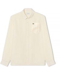 Lacoste - Long Sleeve Patterned Shirt - Lyst