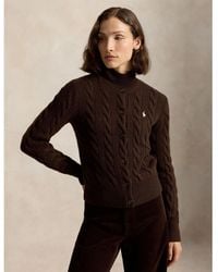 Polo Ralph Lauren - Cable Knit Cardigan - Lyst