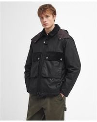Barbour - Re-Engineered Spey Waxed Cotton Removable Hood Wax Jacket - Lyst