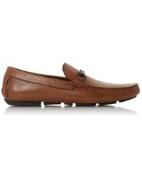 Dune - Beacons Square Toe Moccasin Loafers - Lyst