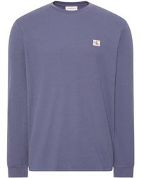Calvin Klein - Waffle Long Sleeve Top - Lyst